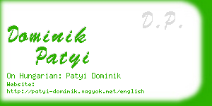 dominik patyi business card